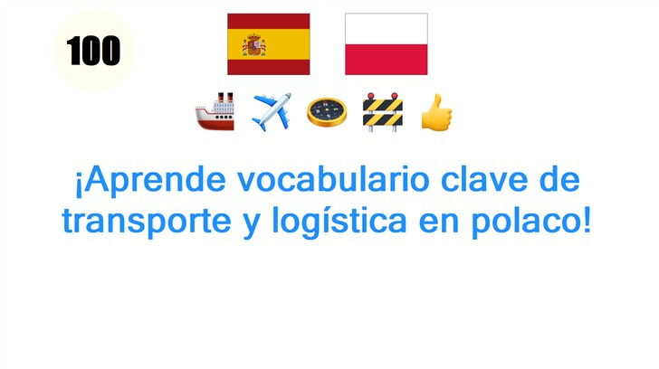 ¡Aprende vocabulario clave de transporte y logística en polaco!